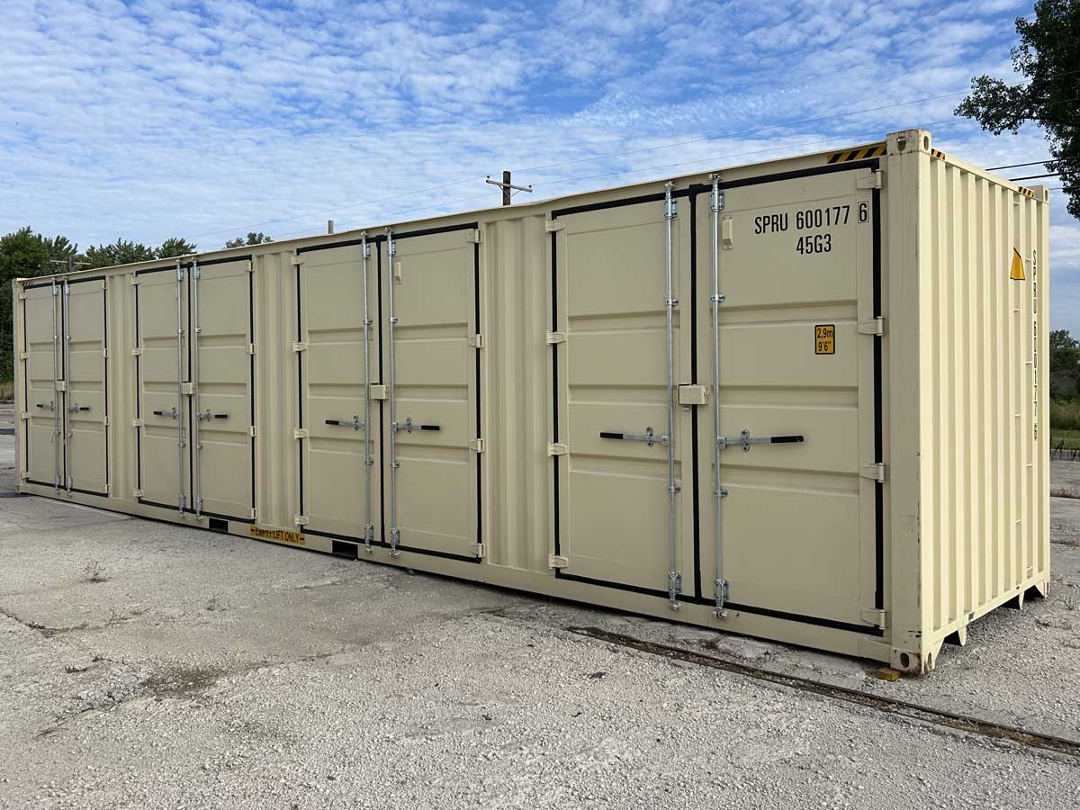 shipping containers with doors