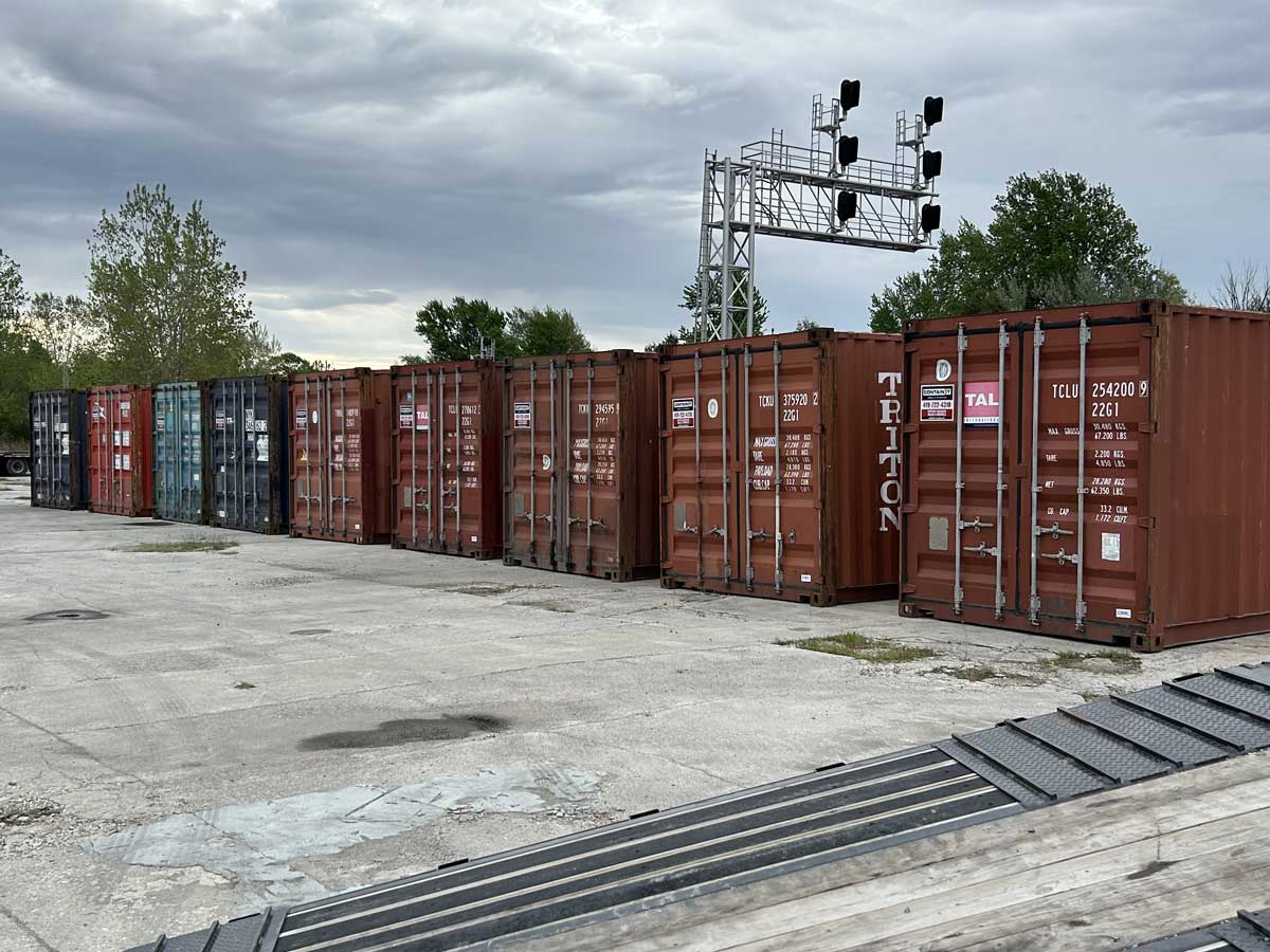 shipping container sales yard