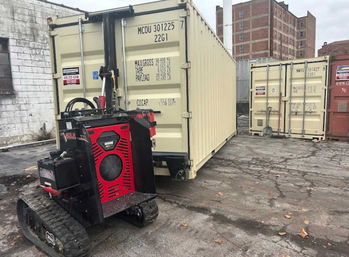 Shipping container relocation